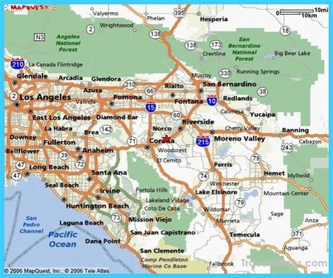 riverside california map.